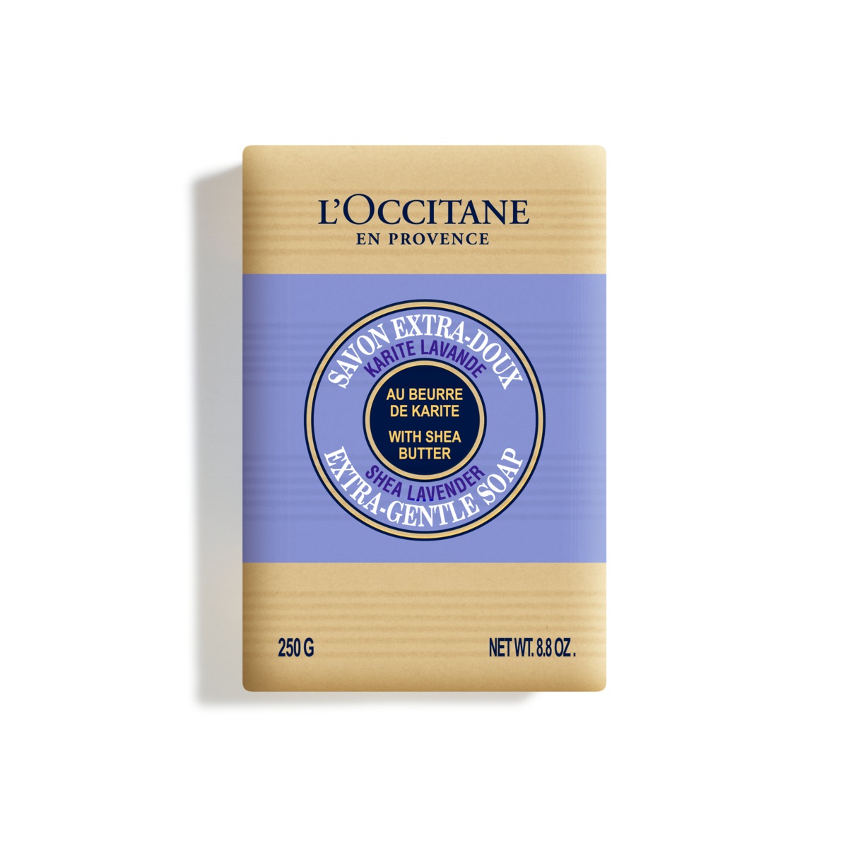 L'Occitane Sapone Solido Extra Dolce Lavanda Karité 250g - Nutriente e Emolliente per Mani e Corpo