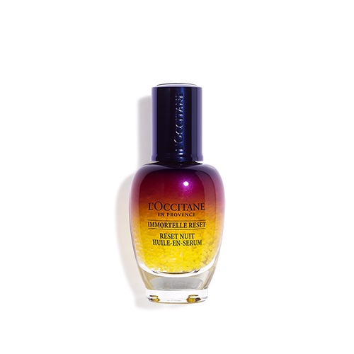 L'Occitane Siero Notte Reset Immortelle 30 ml - Trattamento Viso Rigenerante con Texture Olio
