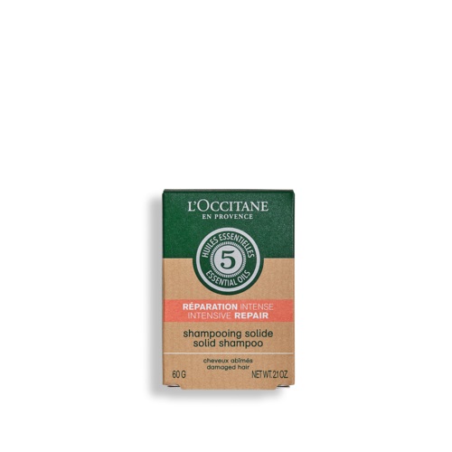 L'Occitane Aromachologie Shampoo Solido Riparatore Intenso 60g per Capelli Fragili e Danneggiati