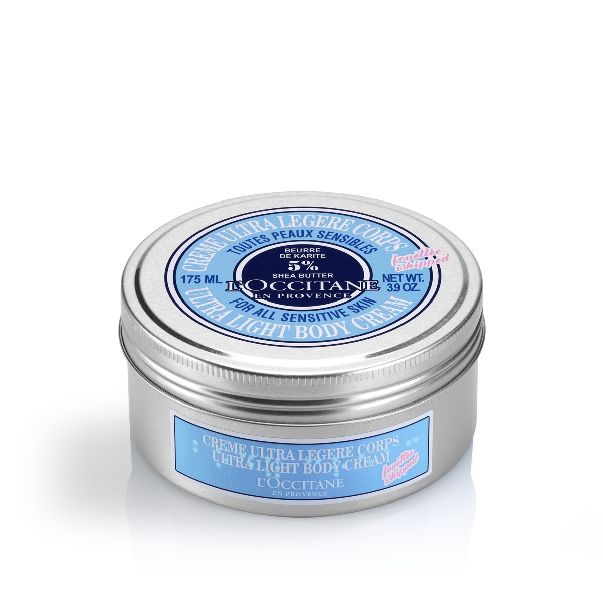 L'Occitane Crema Corpo Ultra Leggera Karité 175ml - Idratante, Nutriente, 5% Burro di Karité, Texture Leggera