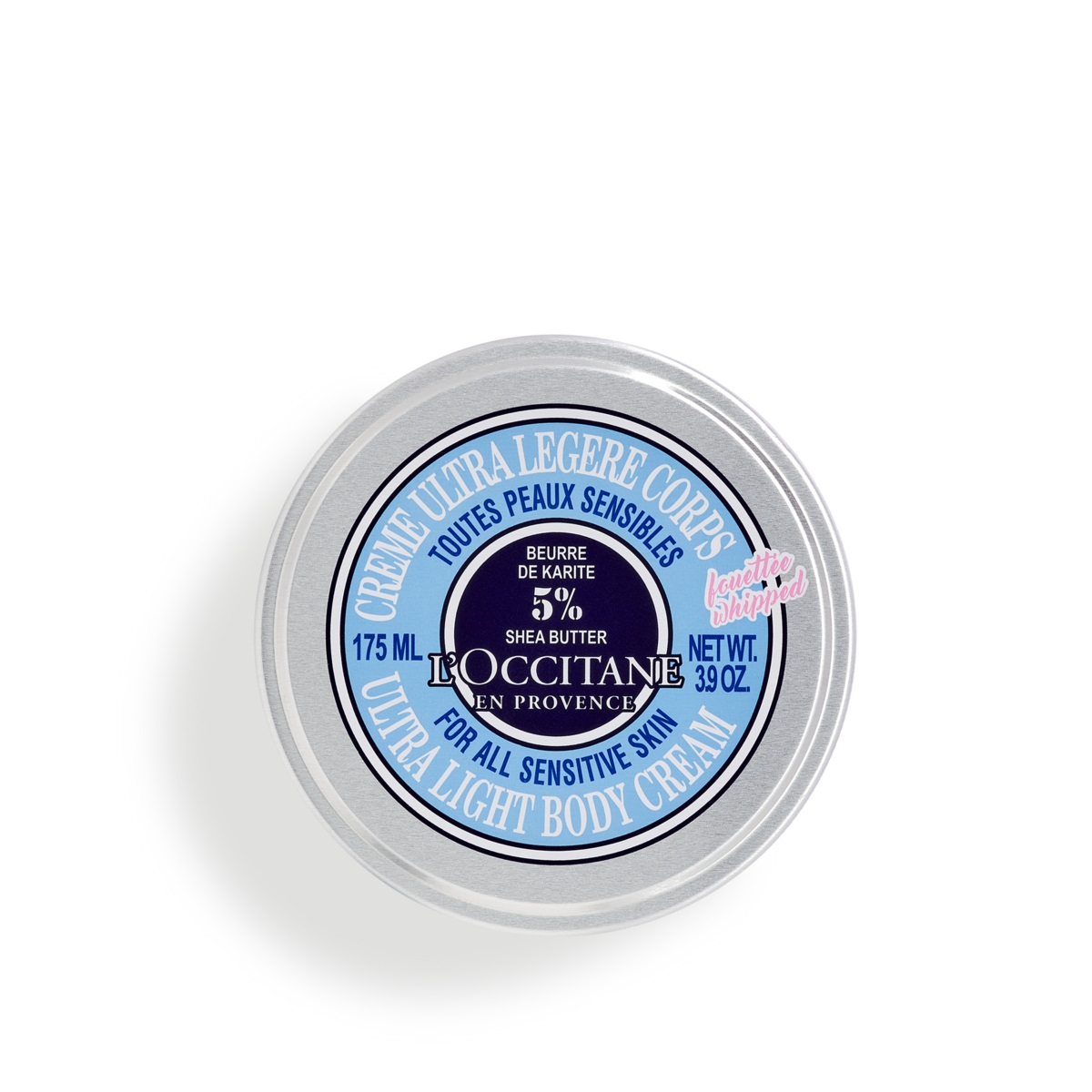 L'Occitane Crema Corpo Ultra Leggera Karité 175ml - Idratante, Nutriente, 5% Burro di Karité, Texture Leggera
