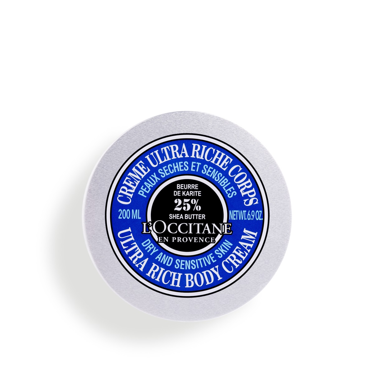 L'Occitane Crema Corpo Ultra Ricca 200 ml - 25% Burro di Karité per Pelli Secche e Sensibili