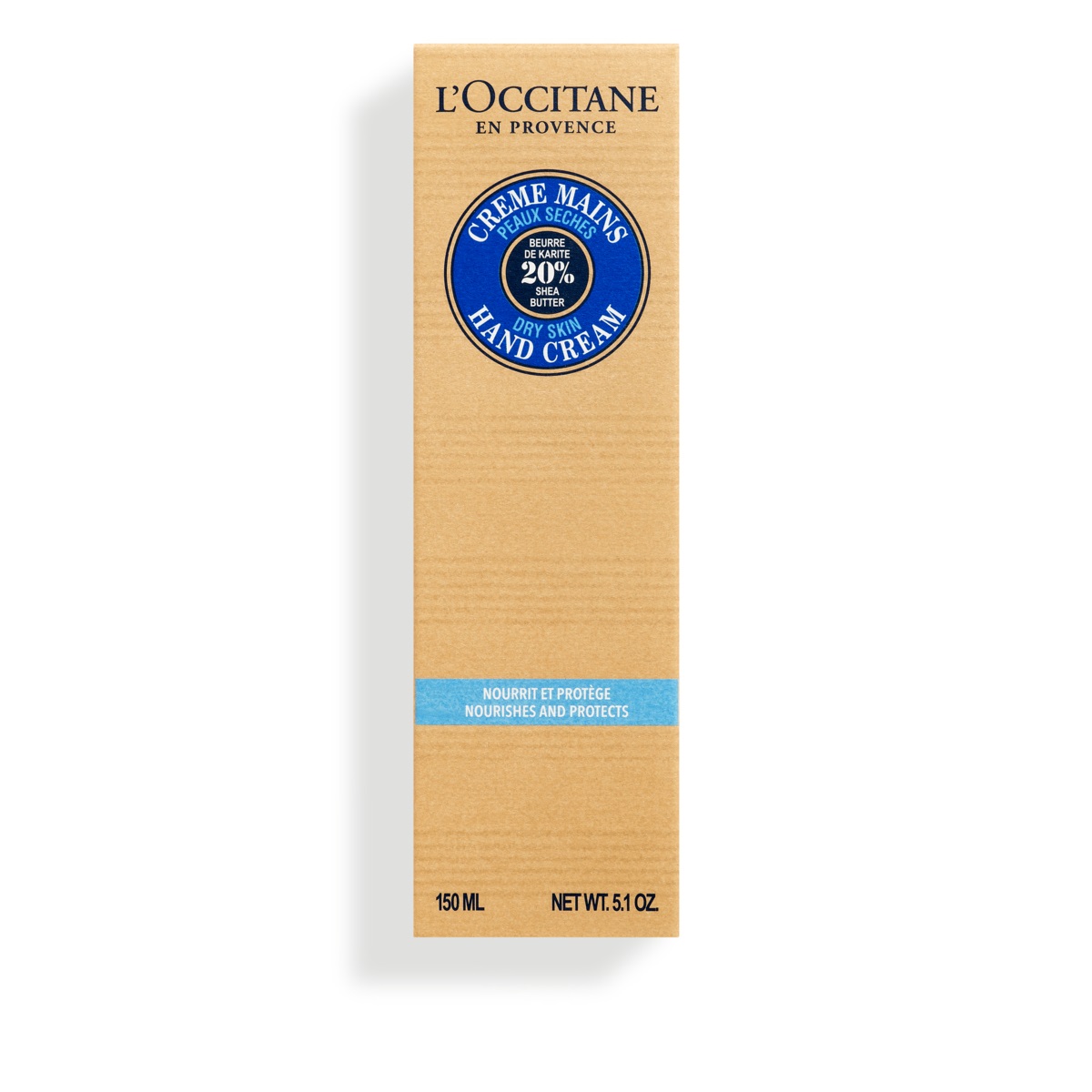 L'Occitane Crema Mani al Karité 150ml - Ricca di Burro di Karité Biologico (20%) per Mani Morbide e Nutrite