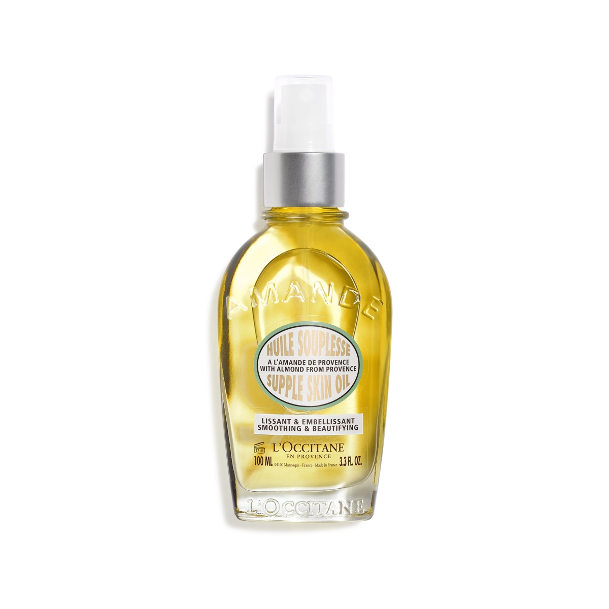 L'OCCITANE Olio Souplesse Mandorla 100ml - Olio Rassodante e Idratante per Pelli Secche