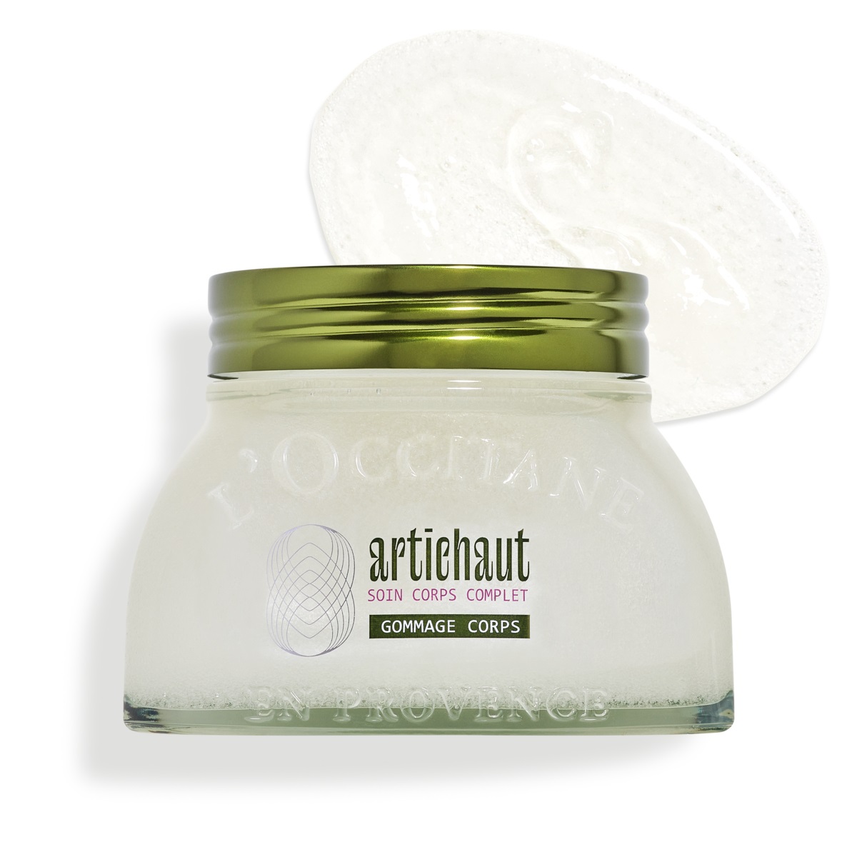 L'Occitane Scrub Corpo Carciofo Drenante Effetto Caldo 200ml - Esfoliante per Pelle Liscia e Levigata