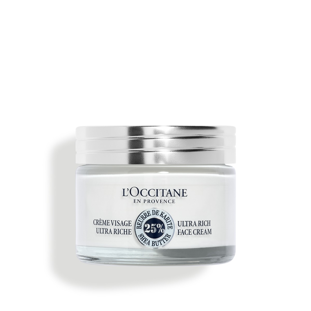L'Occitane Crema Viso Ultra Ricca al Karité 50ml - Nutriente per Pelli Secche e Molto Secche con 25% di Burro di Karité