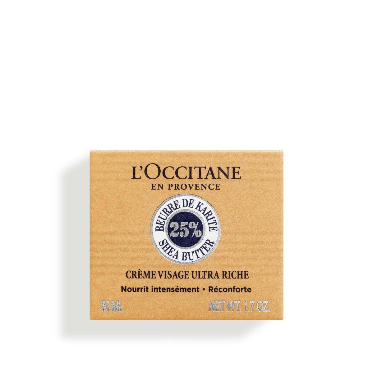 L'Occitane Crema Viso Ultra Ricca al Karité 50ml - Nutriente per Pelli Secche e Molto Secche con 25% di Burro di Karité