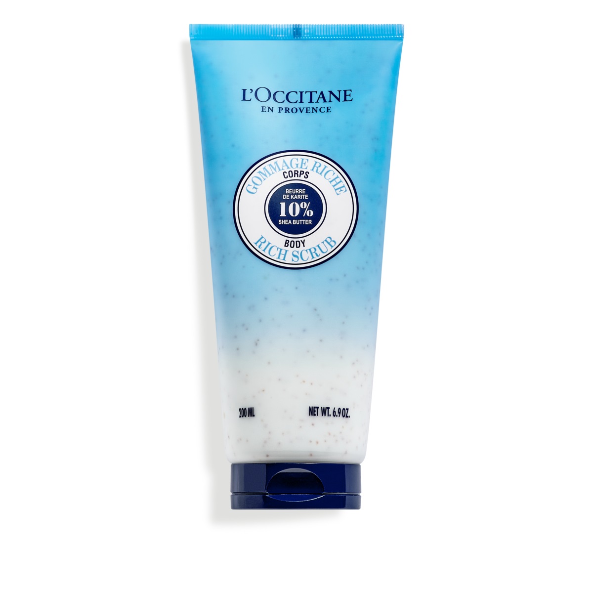 L'Occitane Scrub Corpo Ultra Ricco al Karité 200ml - Esfoliante Cremoso con Burro di Karité (10%) e Gusci di Noce
