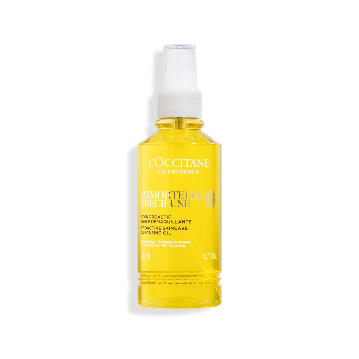 L'Occitane Immortelle Précieuse Olio Struccante 200 ml - Deterge, Idratante e Nutriente per Tutti i Tipi di Pelle