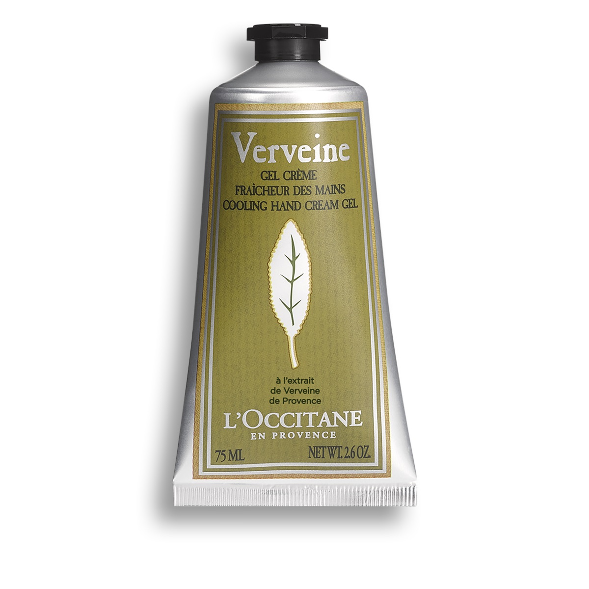 L'Occitane Gel Crema Mani Freschezza alla Verbena 75ml - Idratante e Rinfrescante con Estratto di Verbena Bio, Oli Essenziali di Menta e Timo