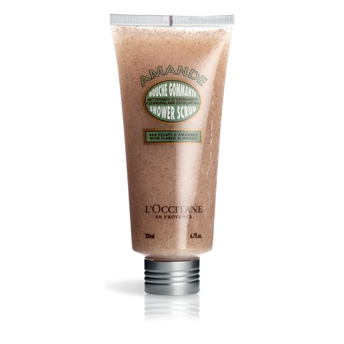 L'Occitane Almond Shower Scrub 200 ml - Scrub Corpo Esfoliante con Olio di Mandorle e Microperle di Gusci di Mandorle
