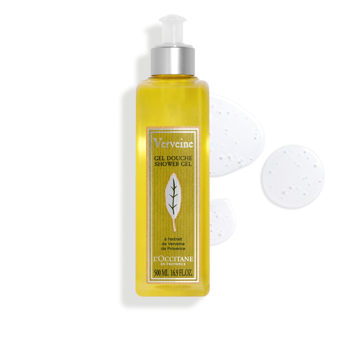 L'Occitane Gel Doccia Verbena 500 ml - Unisex, Deterge Delicatamente con Estratti di Verbena Bio di Provenza