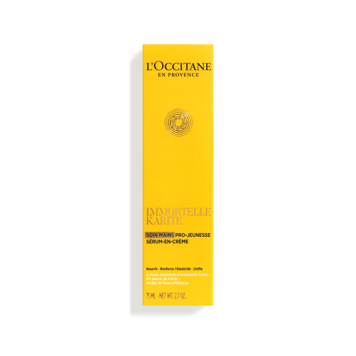 L'Occitane Immortelle Divine Crema Mani Anti-Età 75 ml - Nutriente con Burro di Karité e Tecnologia Antietà