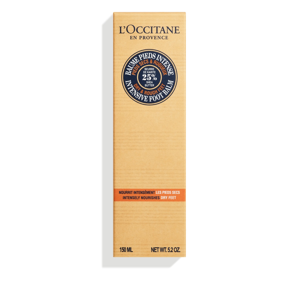 L'Occitane Balsamo Piedi Intenso 150 ml - Nutriente con 25% Burro di Karité, D-Panthenol e Allantoina