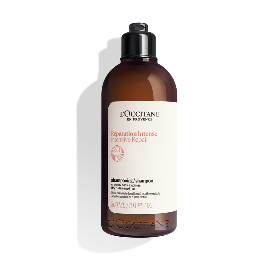 L'Occitane Intensive Repair Shampoo 300 ml - Shampoo Riparatore Intenso per Capelli Secchi e Danneggiati, VEGAN