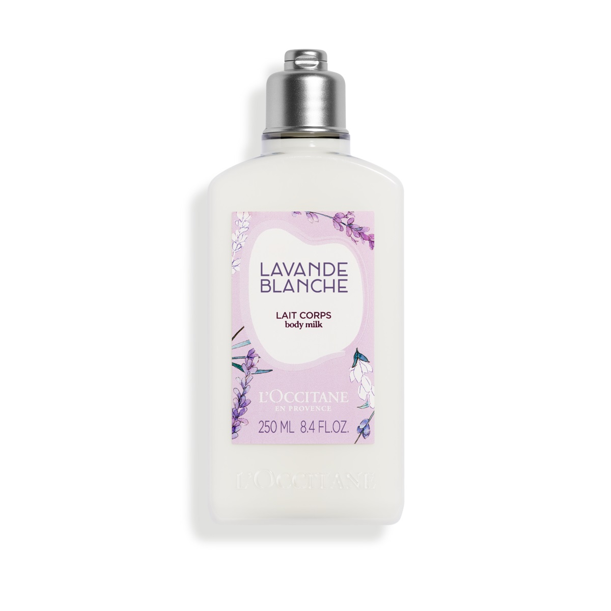 L'Occitane Latte Corpo Lavanda Bianca 250 ml - Idratante e Nutriente con Burro di Karité