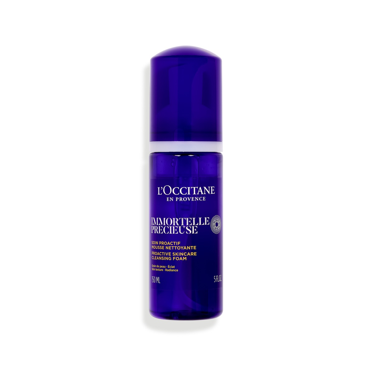 L'Occitane Mousse Detergente Immortelle Précieuse 150ml - Schiuma Detergente Viso Levigante e Struccante