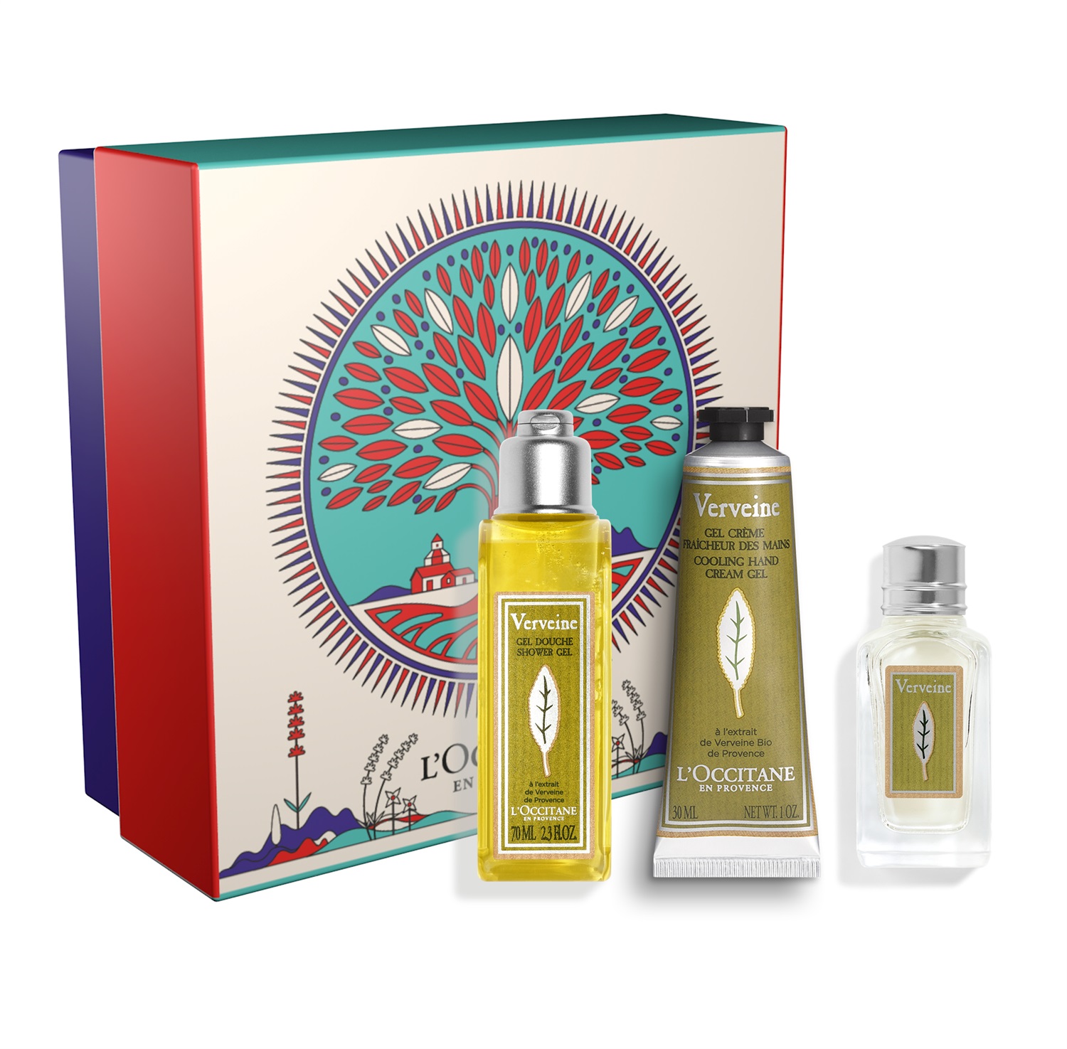 L'Occitane Kit Scoperta Verbena - Eau de Toilette 7,5ml, Gel Doccia 75ml, Crema Mani 30ml