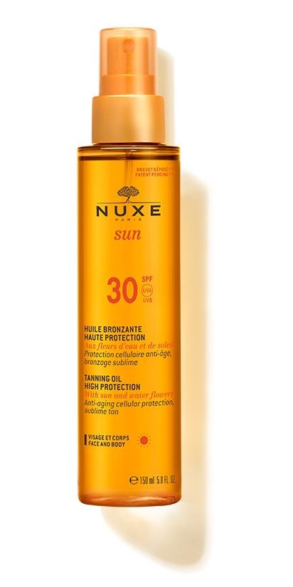 Nuxe Olio Solare Viso e Corpo SPF30 - Protezione Anti-età e Nutriente 150ml
