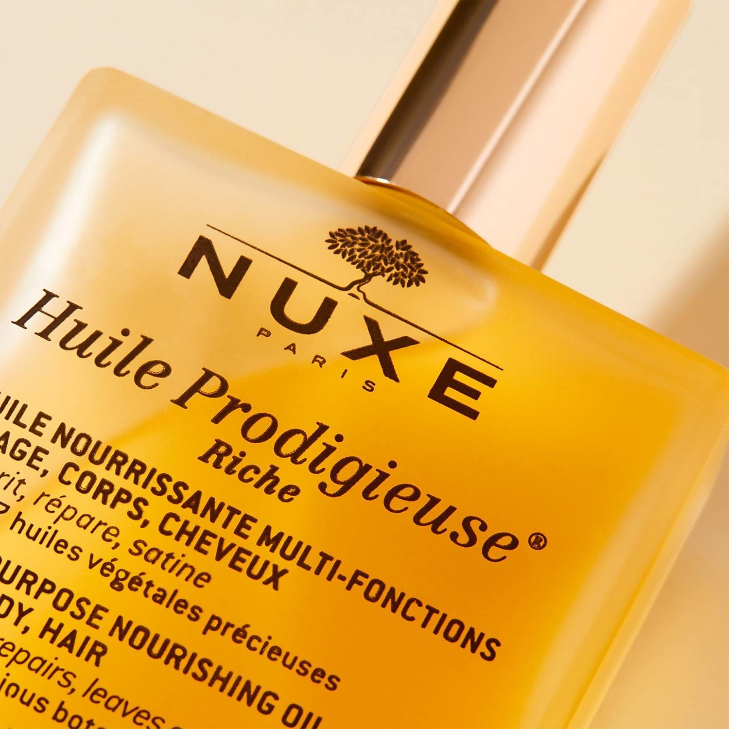 Nuxe Huile Prodigieuse Riche - Olio Secco Nutriente per Viso, Corpo e Capelli, 100 ml