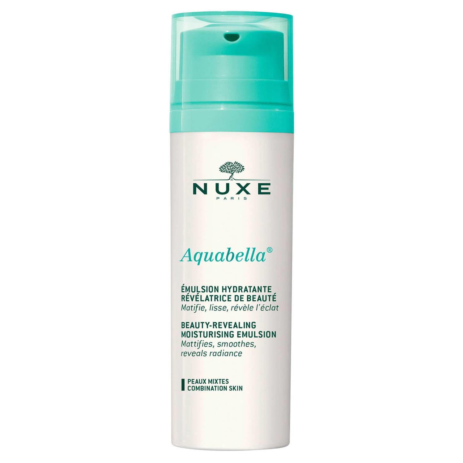 Nuxe Aquabella Emulsione Idratante Rivelatrice di Bellezza 50 ml - Crema per Pelle Mista con Complesso Vegetale