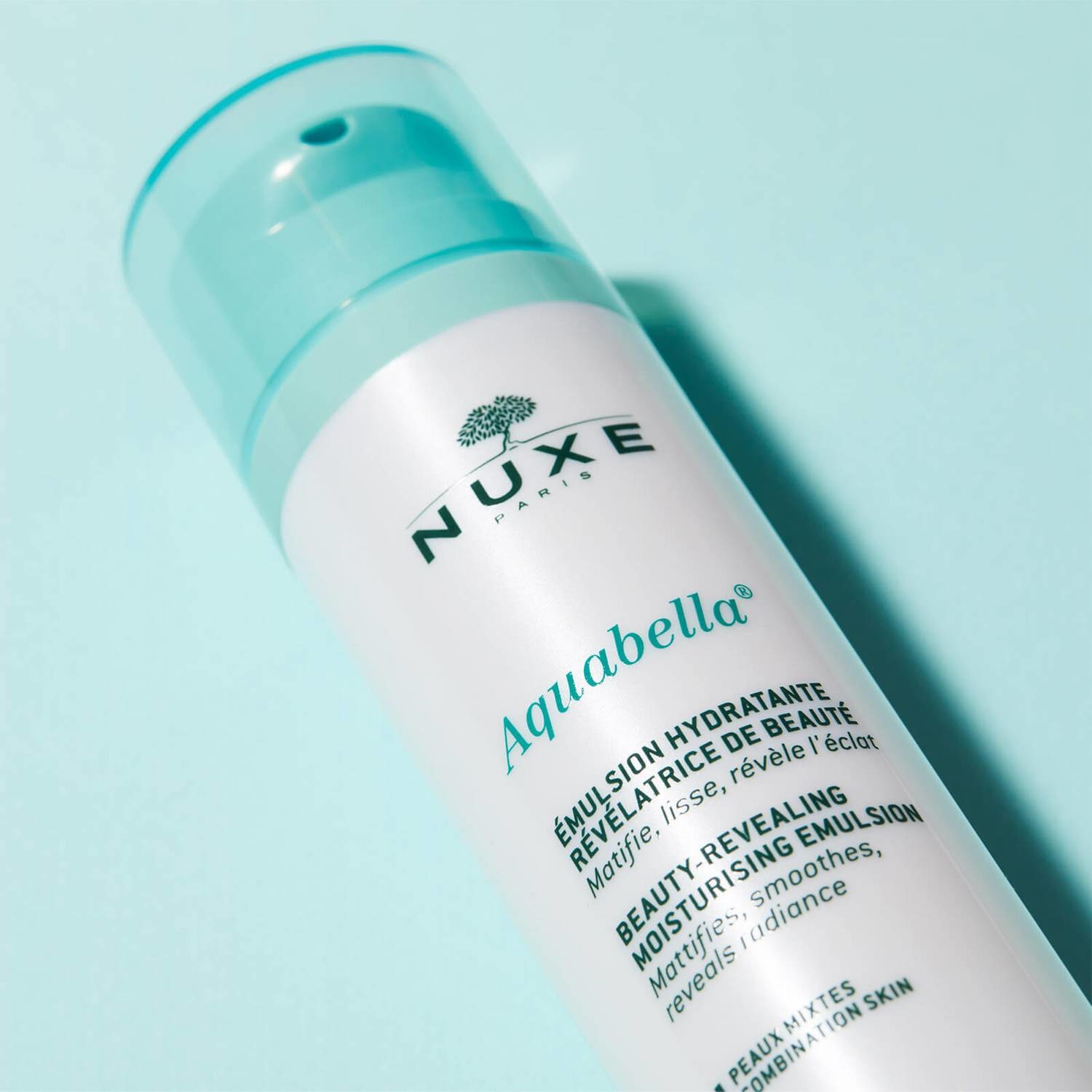 Nuxe Aquabella Emulsione Idratante Rivelatrice di Bellezza 50 ml - Crema per Pelle Mista con Complesso Vegetale