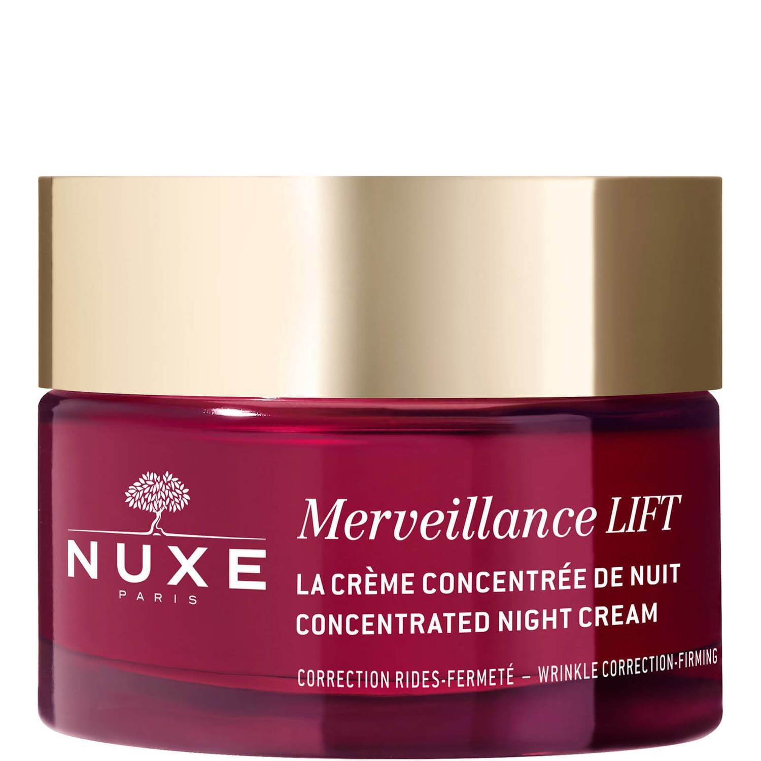 Nuxe Merveillance Lift Crema Antirughe Notte 50 ml - Rassodante e Riempitivo con Olio di Microalga