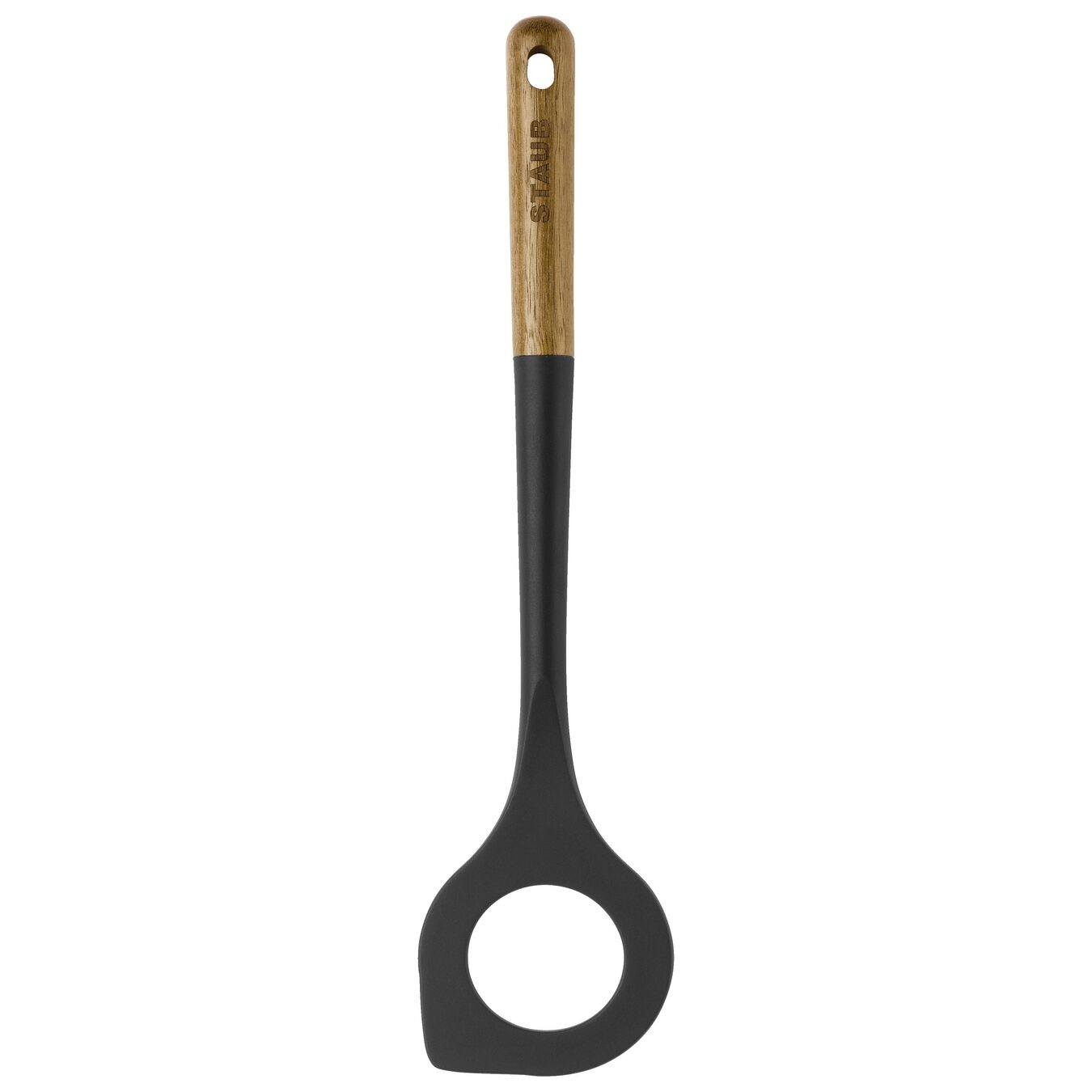 STAUB Cucchiaio da Risotto in Silicone Nero Opaco 31 cm - Durevole e Facile da Pulire
