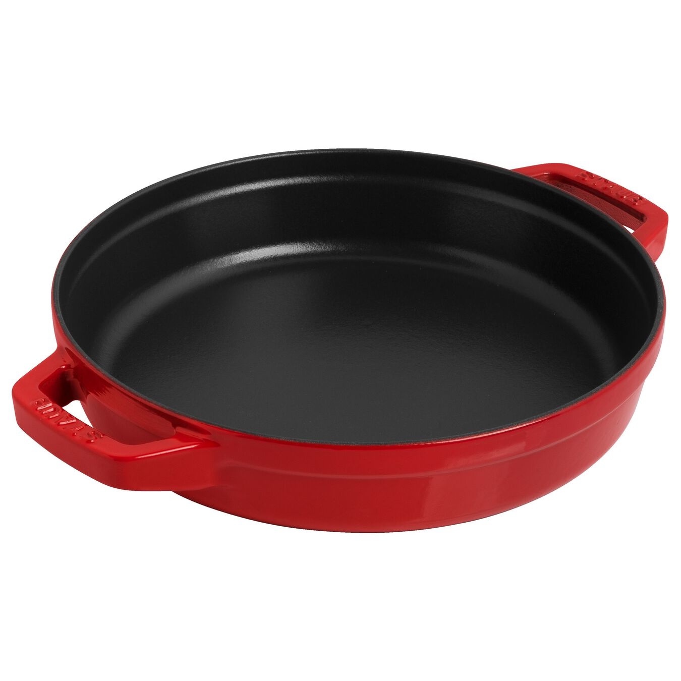 STAUB Set di 3 Pentole Impilabili in Ghisa, Colore Ciliegia - Casseruola, Tegame e Padella