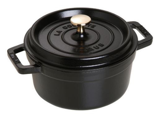 Staub La Cocotte Cocotte rotonda in ghisa - 20 cm, Nera, 2,2 litri