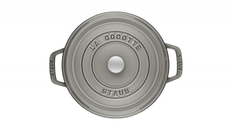 STAUB La Cocotte Casseruola in Ghisa Grigio Grafite - 22 cm, Ottima per Cottura Lenta e Rosolatura