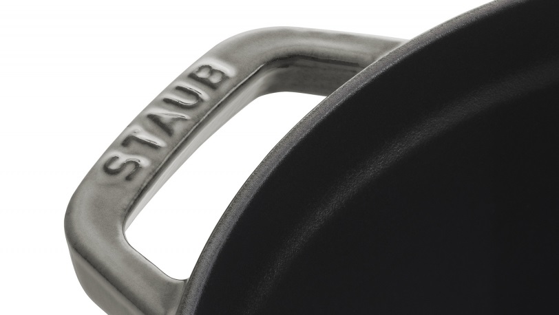 STAUB La Cocotte Casseruola in Ghisa Grigio Grafite - 22 cm, Ottima per Cottura Lenta e Rosolatura