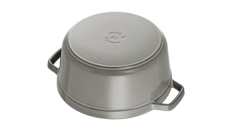 STAUB La Cocotte Casseruola in Ghisa Grigio Grafite - 22 cm, Ottima per Cottura Lenta e Rosolatura