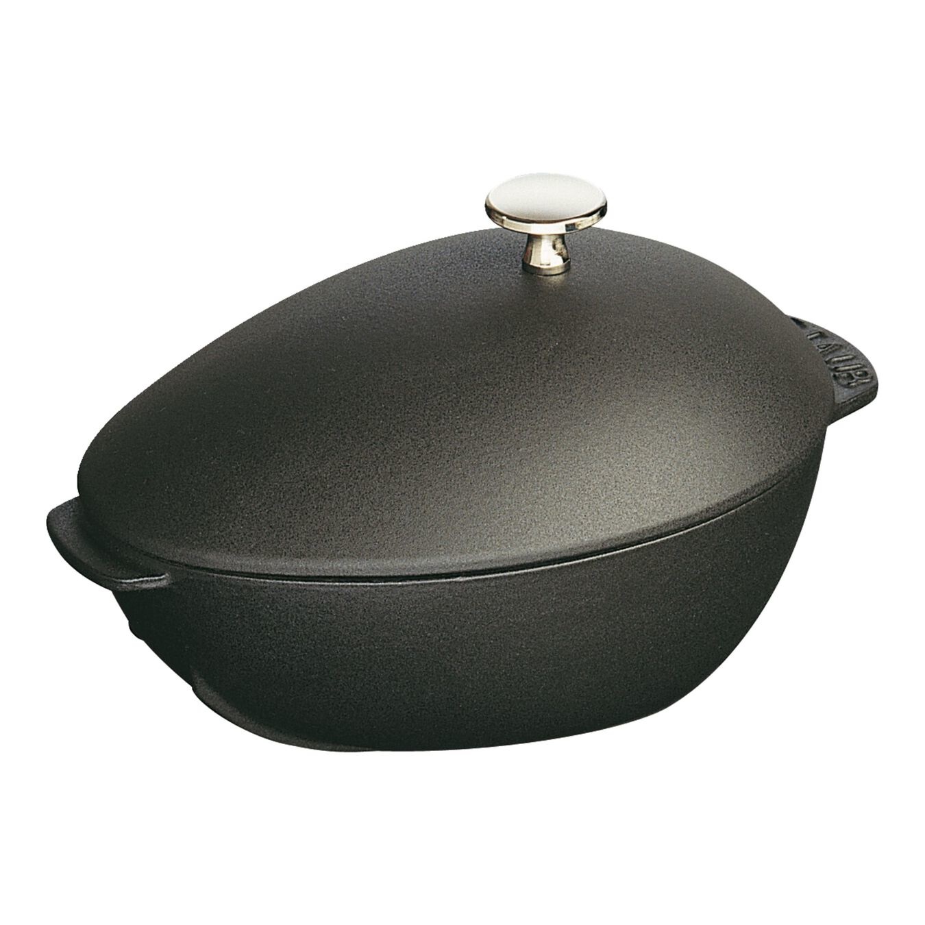 Staub Cozziera Ovale Nero - 25 cm, Capacità 2 L