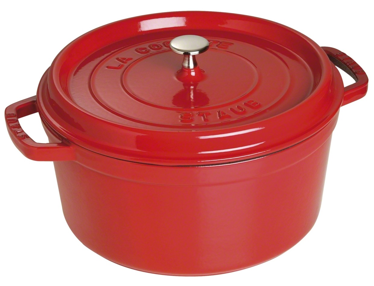 Staub La Cocotte Casseruola rotonda in ghisa 30 cm - 8,35 L, Ciliegia