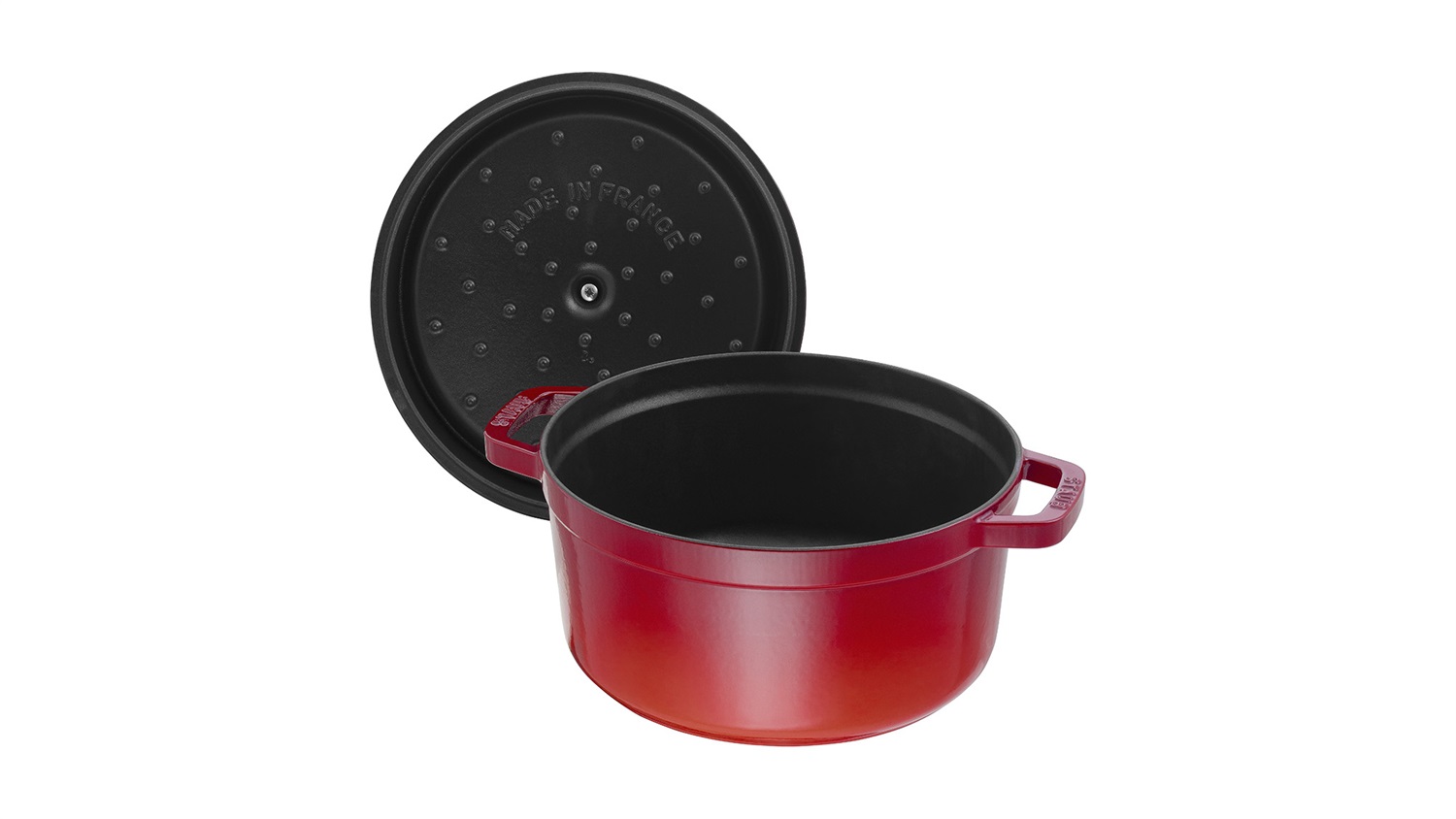 Staub La Cocotte Casseruola rotonda in ghisa 30 cm - 8,35 L, Ciliegia
