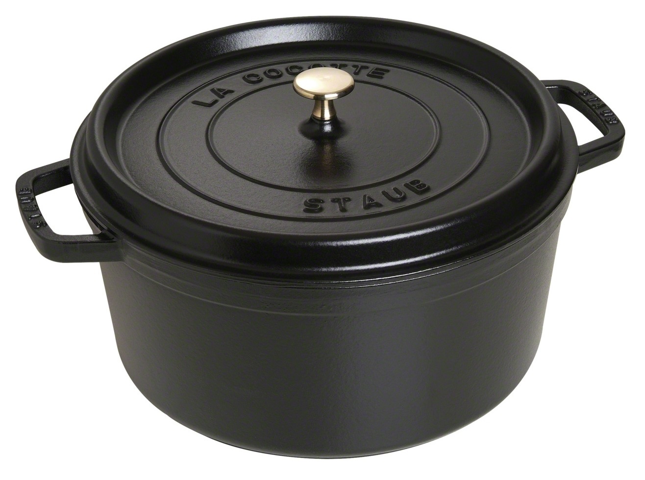 STAUB La Cocotte Casseruola in Ghisa Nera da 30 cm - Perfetta per Arrosti e Cottura Lenta