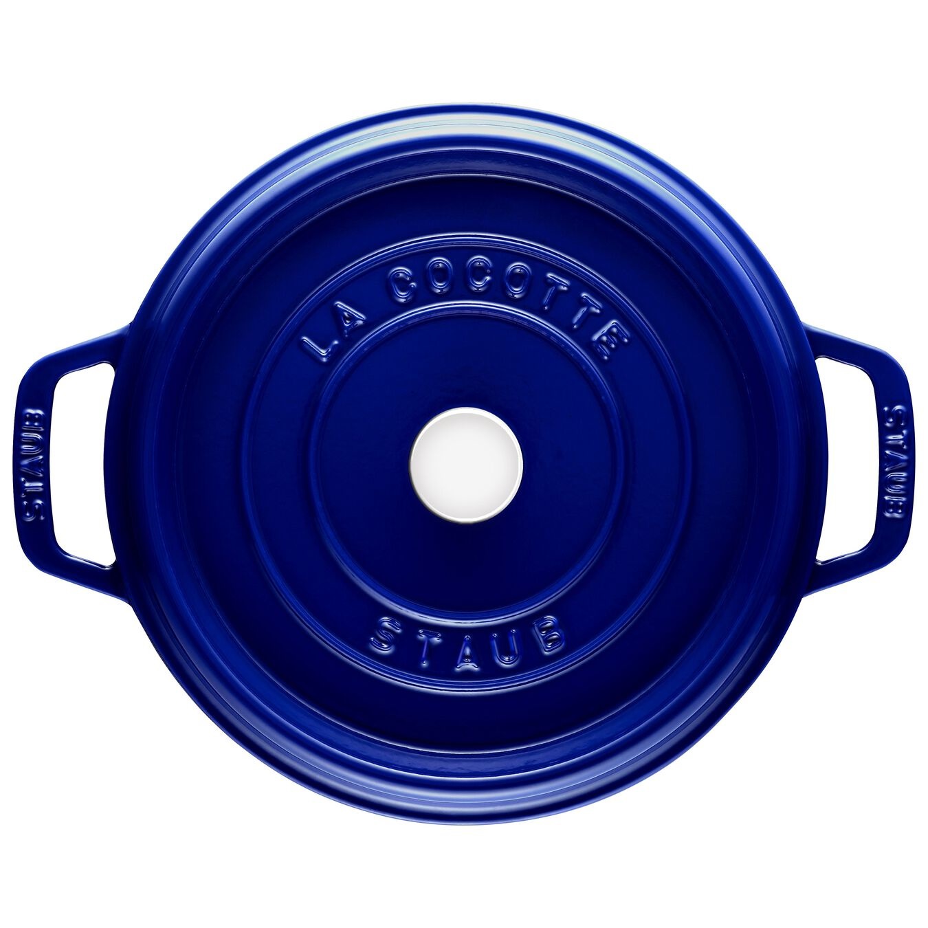 STAUB Casseruola La Cocotte in Ghisa Smaltata 30 cm, 8.35 L, Rotonda Blu (Scuro)