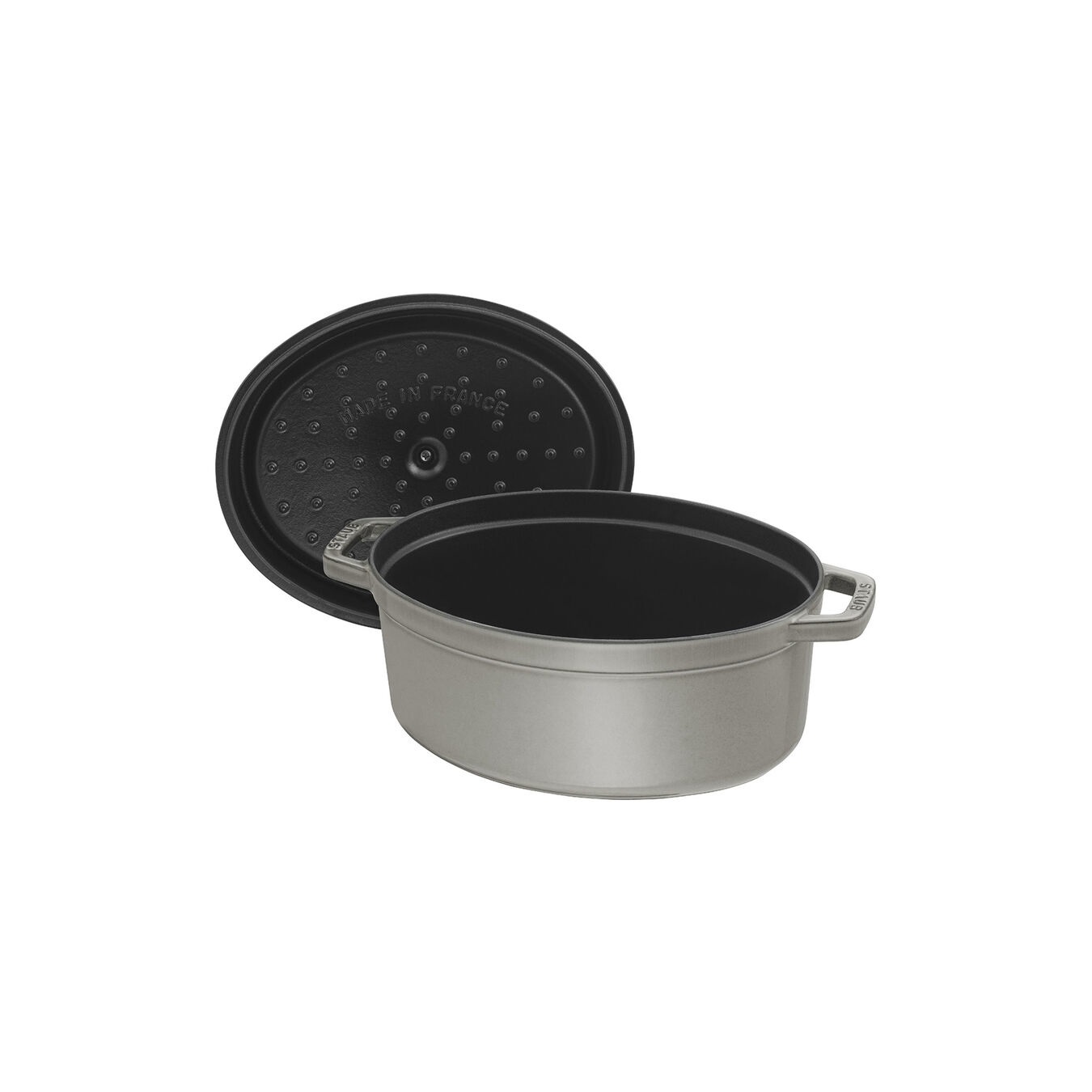 Staub La Cocotte Ovale 31 cm 5,5 L in Ghisa Colore Grigio Grafite
