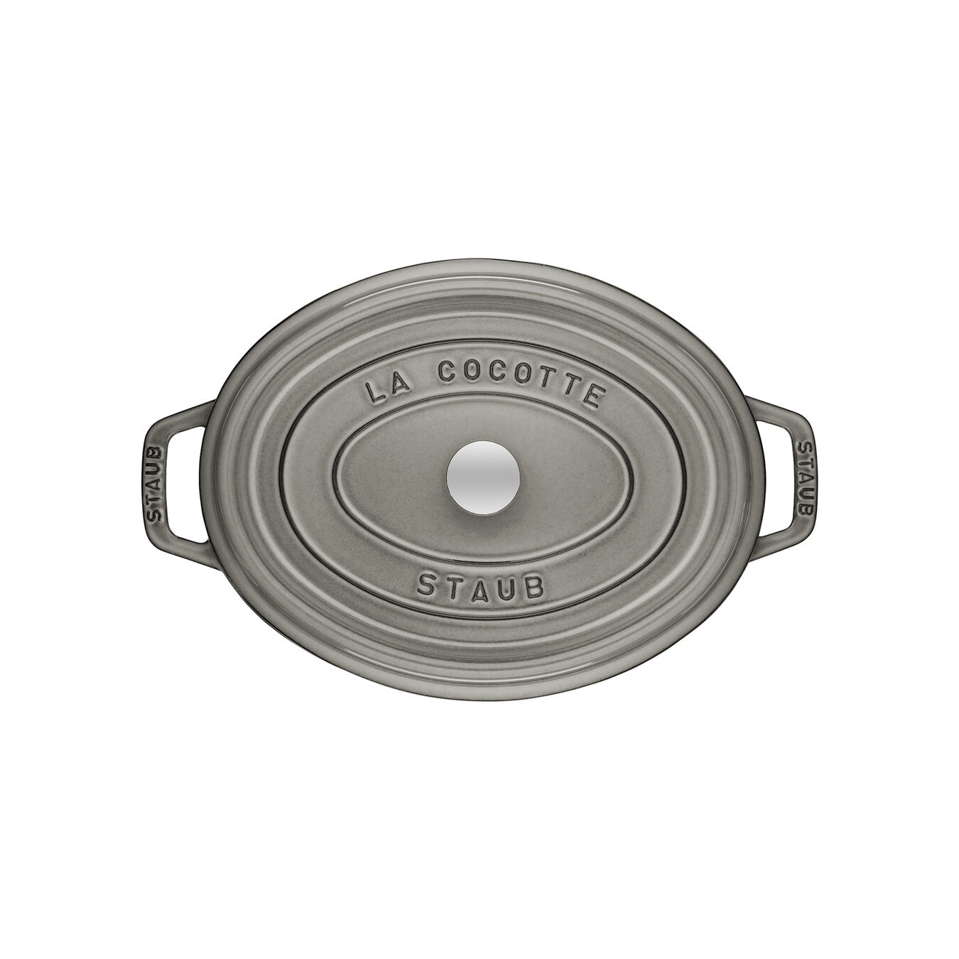 Staub La Cocotte Ovale 31 cm 5,5 L in Ghisa Colore Grigio Grafite