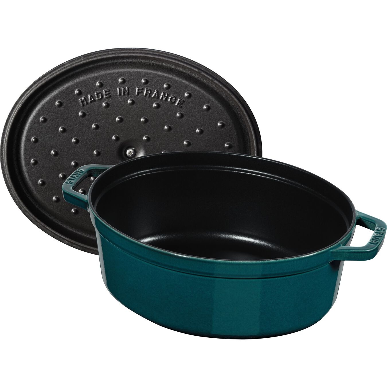 STAUB La Cocotte Ovale in Ghisa Smaltata 31 cm, 5,5 Litri - Ideale per Cottura Lenta di Carni e Verdure