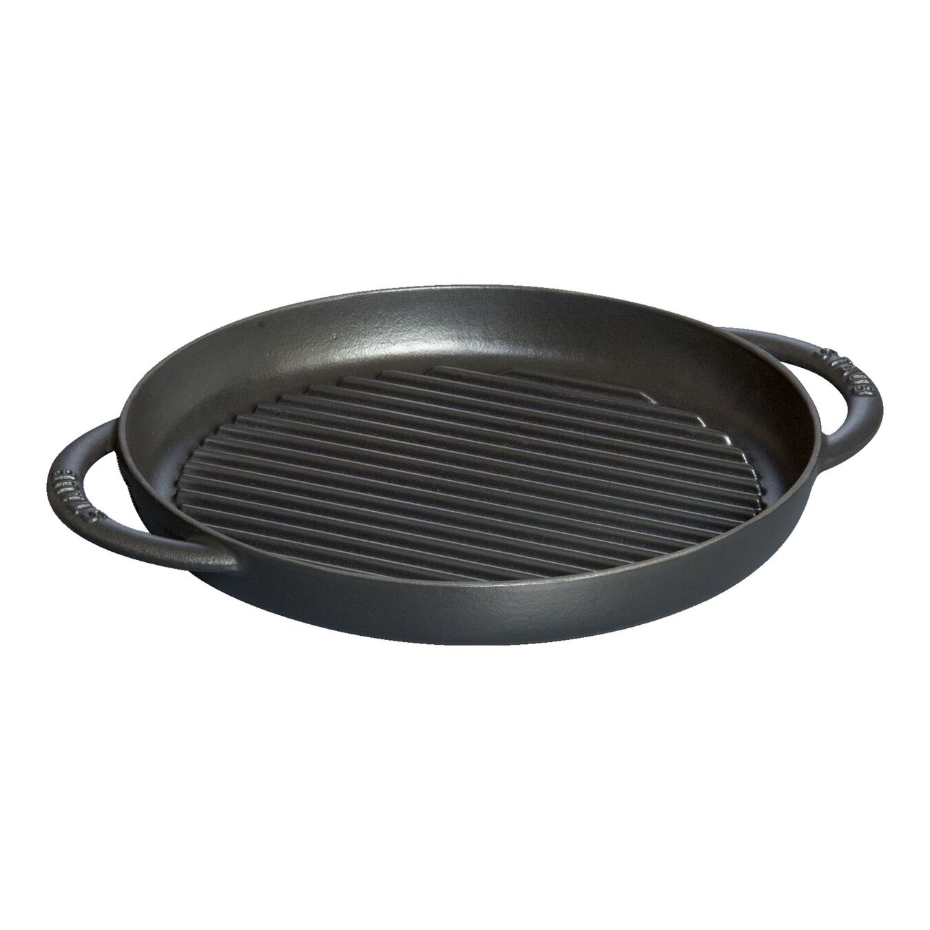 Staub Pure Grill Bistecchiera Rotonda in Ghisa - Ø 26 cm, Nero