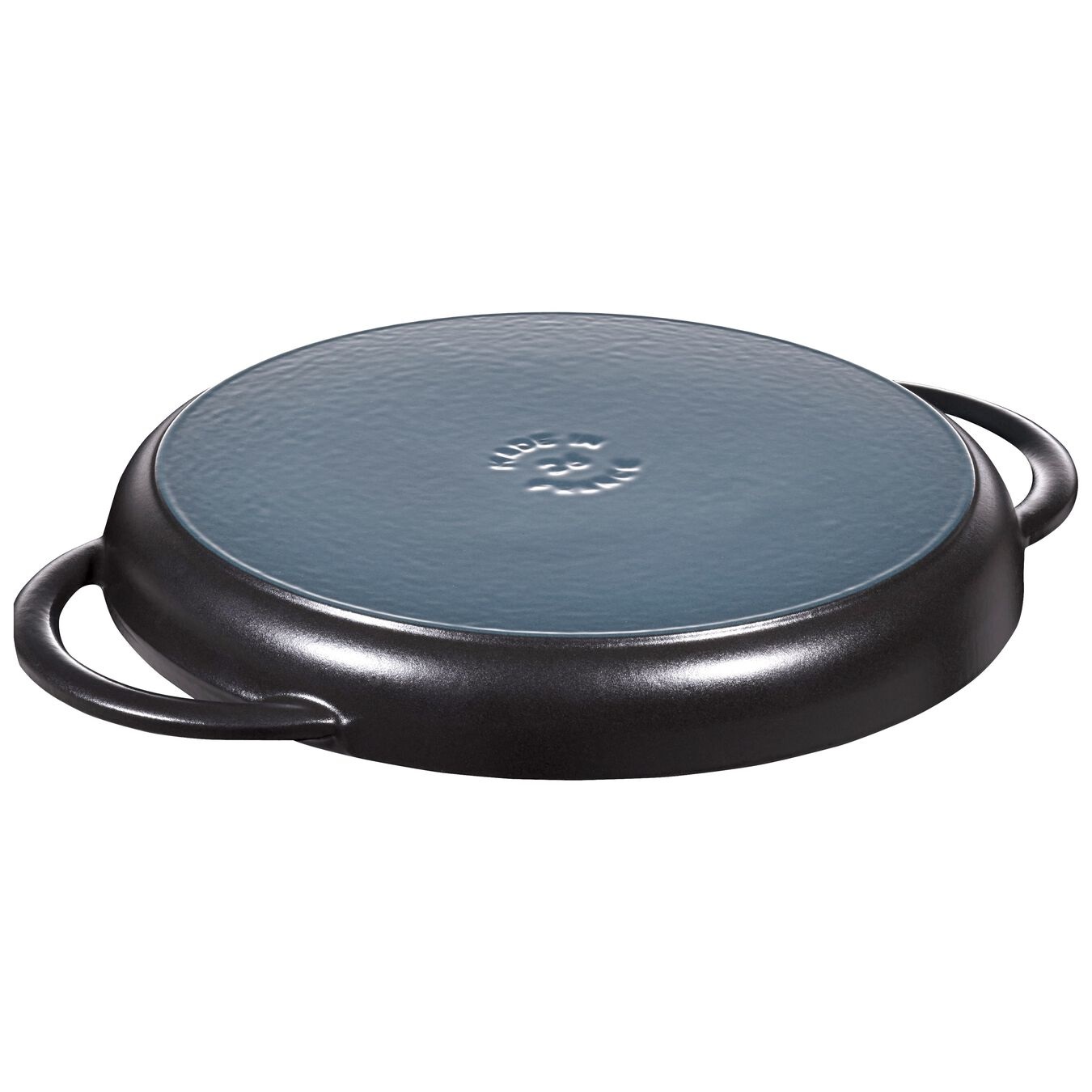 Staub Pure Grill Bistecchiera Rotonda in Ghisa - Ø 26 cm, Nero