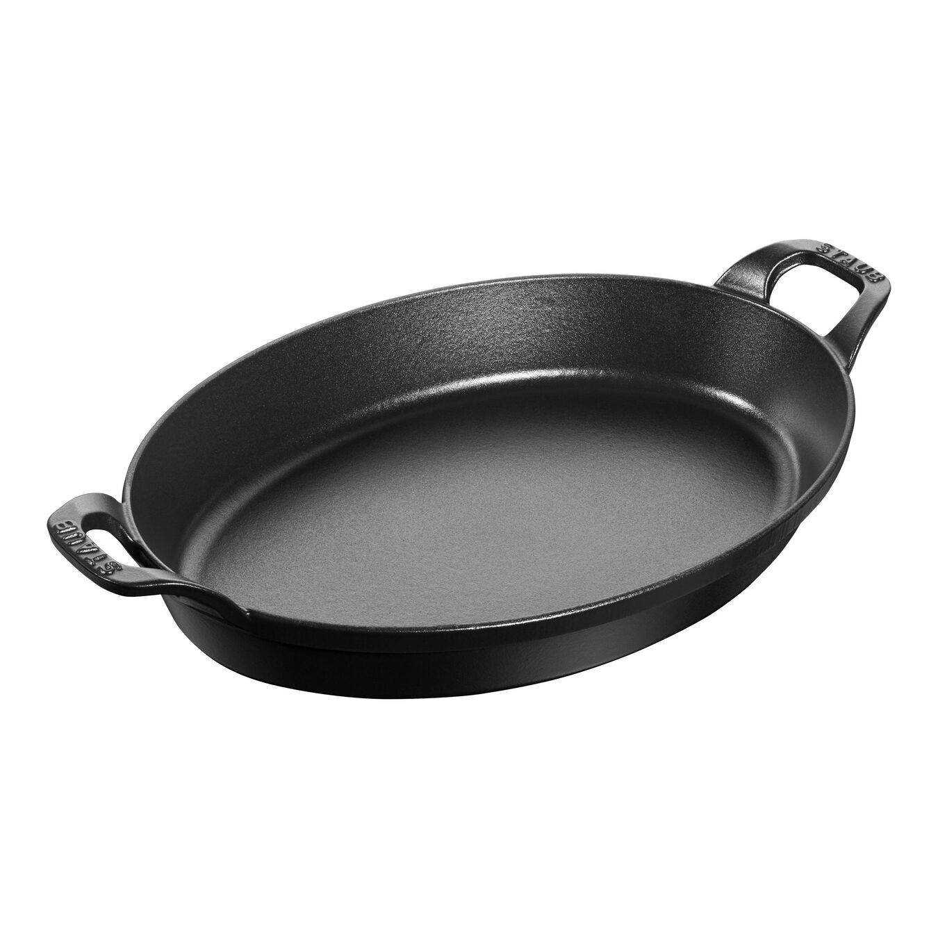Staub Pirofila Ovale in Ghisa Nera - 32 cm, Termoresistente e Adatta per Induzione