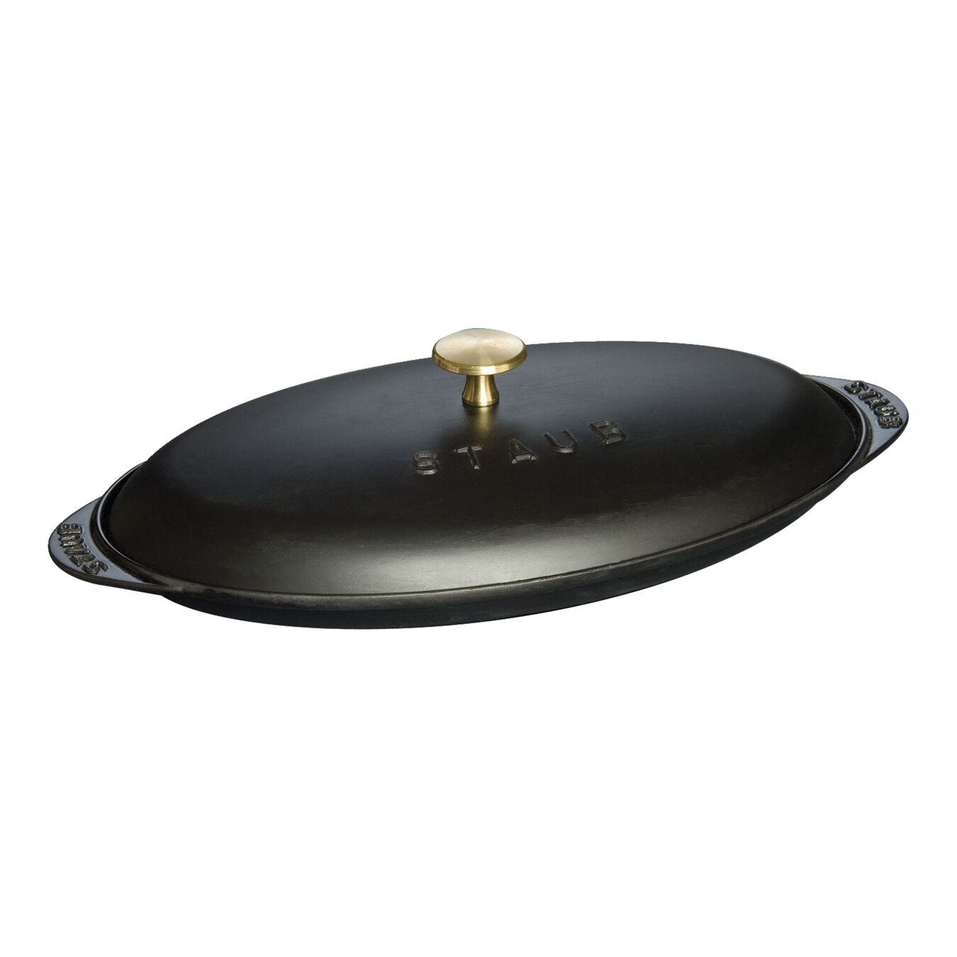 Staub Specialities Pirofila Ovale in Ghisa 31 cm, Nero - Ideale per Cottura e Servizio