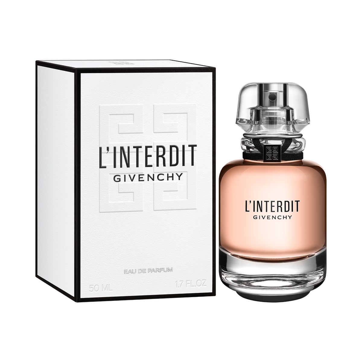 Givenchy L'Interdit Eau De Parfum 50ml - Fragranza Femminile Intensa e Sensuale con Fiori Bianchi e Note Legnose