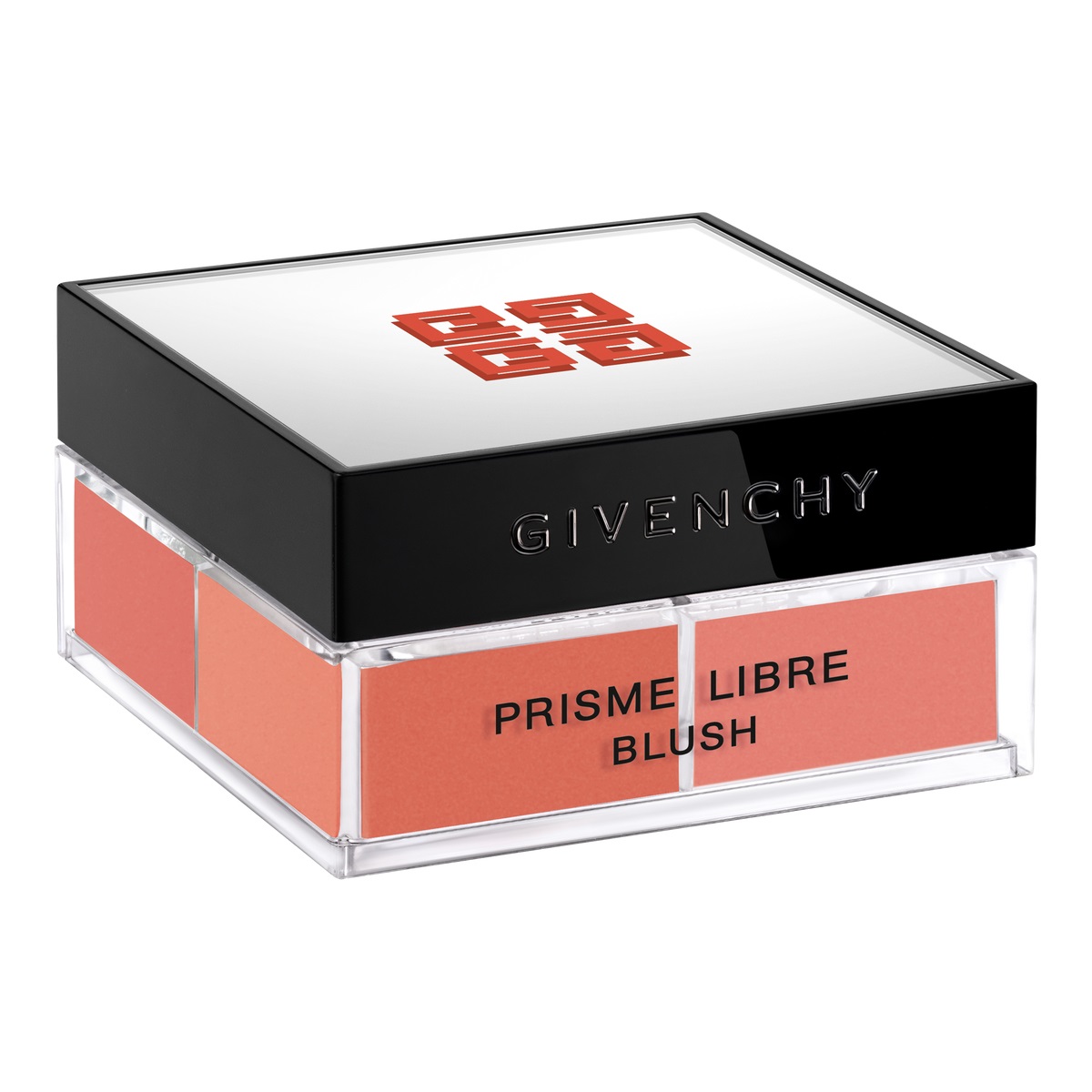 Givenchy Prisme Libre Blush 06 Flanelle Rubis - Fard in Polvere Libera con 4 Tonalità per un Colore Multidimensionale e Naturale