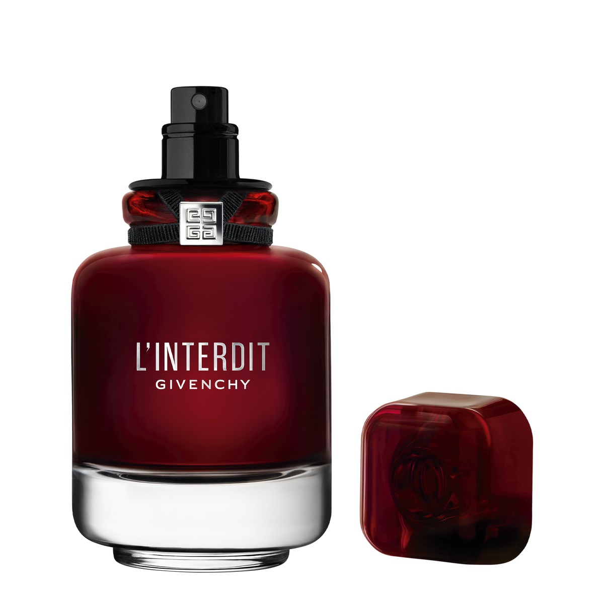 Givenchy L'Interdit Rouge - Eau de Parfum 50 ml, Fragranza Floreale Ambrata con Accordo Rosso Incandescente