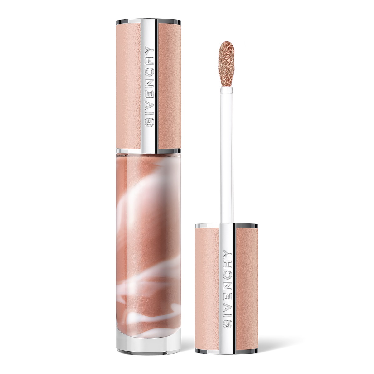 Givenchy Rose Perfecto Liquid Lip Balm 110 Milky Nude - Balsamo Labbra Liquido Marmorizzato con Acido Ialuronico e Vitamina C