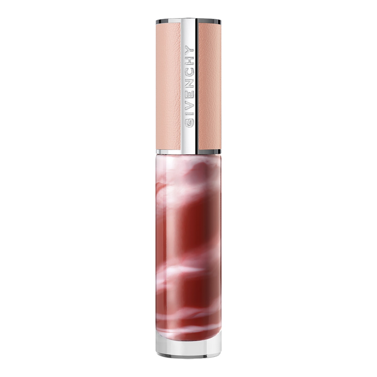 Givenchy Rose Perfecto Liquid Balsamo Labbra Liquido 117 Chilling Brown - 6 ml, Texture Marmorizzata, Idratante e Rimpolpante